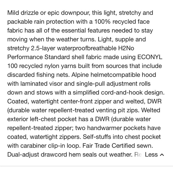 Patagonia Woman's Pink Stretch Rainshadow Outdoor Packable Rain Jacket Sz XL - Picture 15 of 15